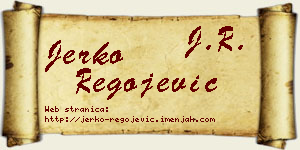 Jerko Regojević vizit kartica